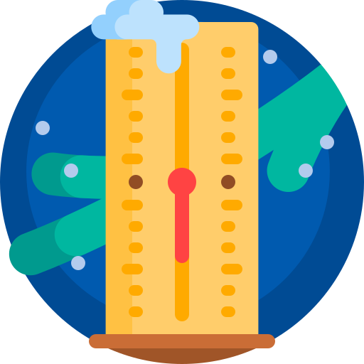 Термометр Detailed Flat Circular Flat иконка