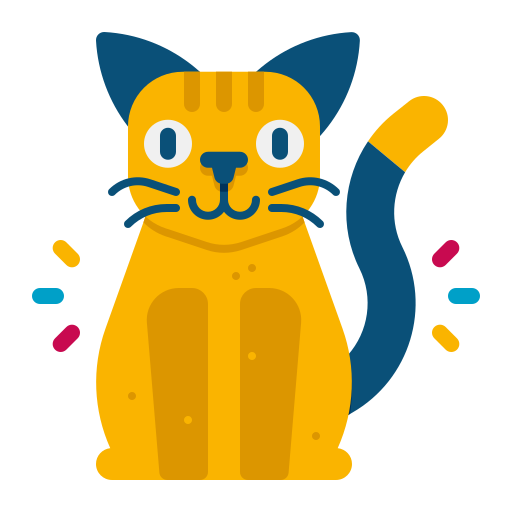 gato Flaticons Flat icono