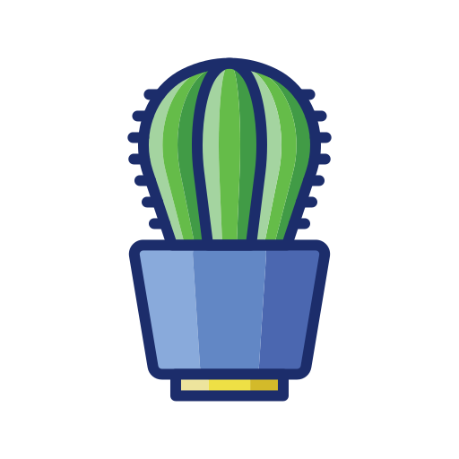 cactus Flaticons Lineal Color icono