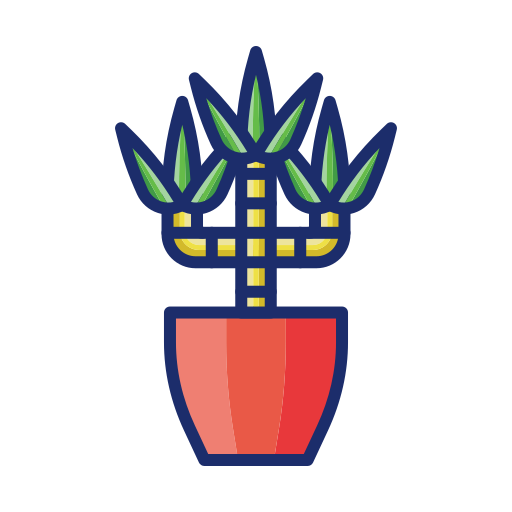 dracaena Flaticons Lineal Color icoon
