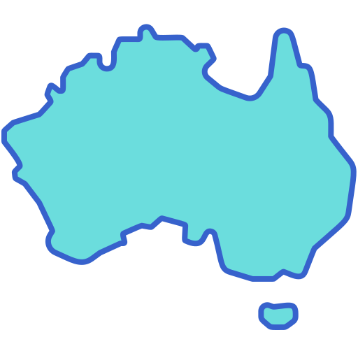 Австралия Flaticons Lineal Color иконка