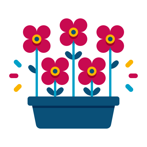 kwiat Flaticons Flat ikona