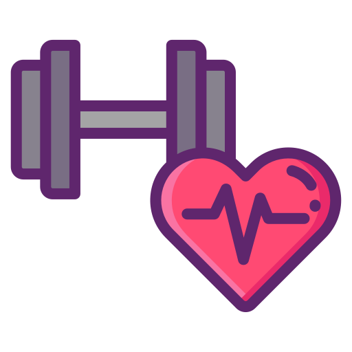 fitness Flaticons Lineal Color icona