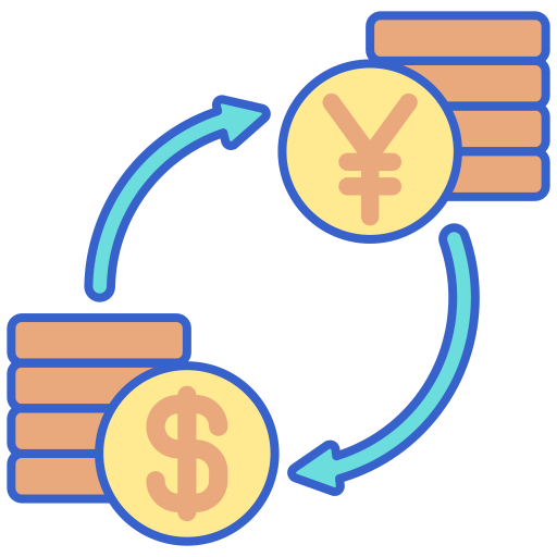 Exchange rate Flaticons Lineal Color icon