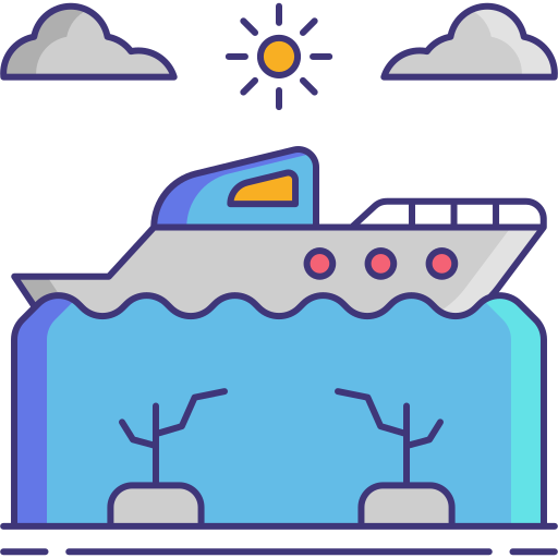 barco Flaticons Lineal Color icono