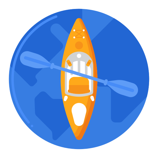 kayak Flaticons Flat icono