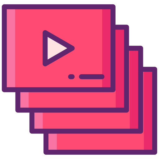 video Flaticons Lineal Color icono