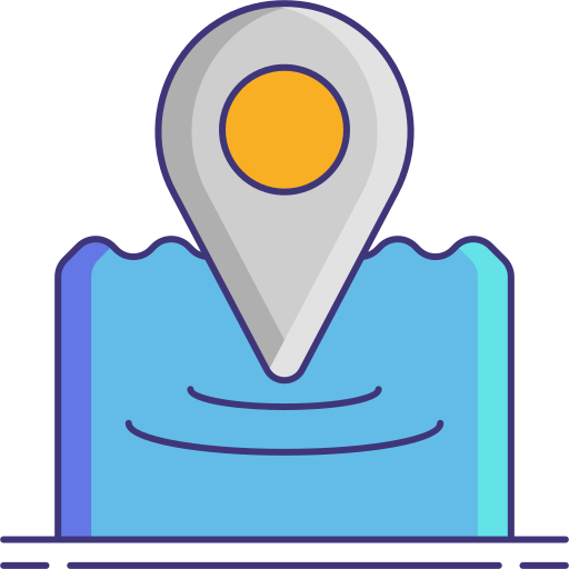 Gps Flaticons Lineal Color icon