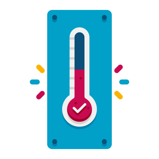 termostat Flaticons Flat ikona