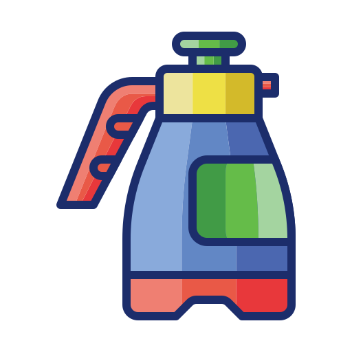Spray bottle Flaticons Lineal Color icon