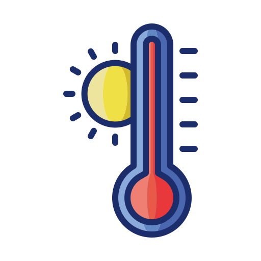 temperatura Flaticons Lineal Color icono