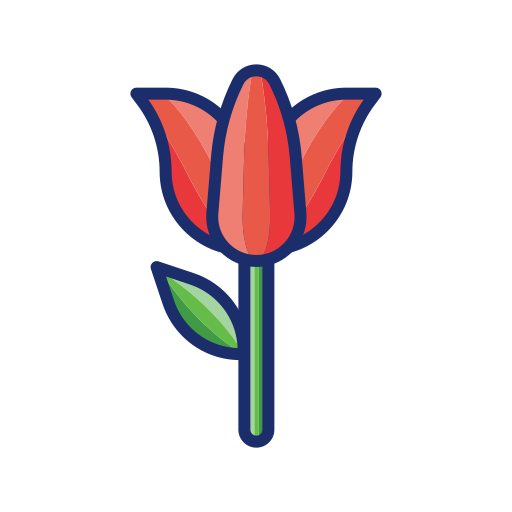tulipano Flaticons Lineal Color icona