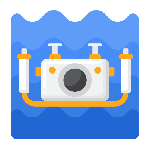 Underwater camera Flaticons Flat icon