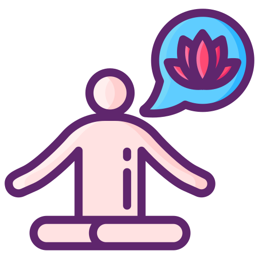 yoga Flaticons Lineal Color icoon