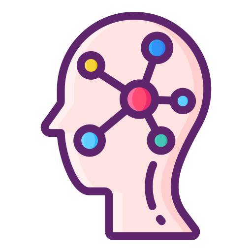 red neuronal Flaticons Lineal Color icono