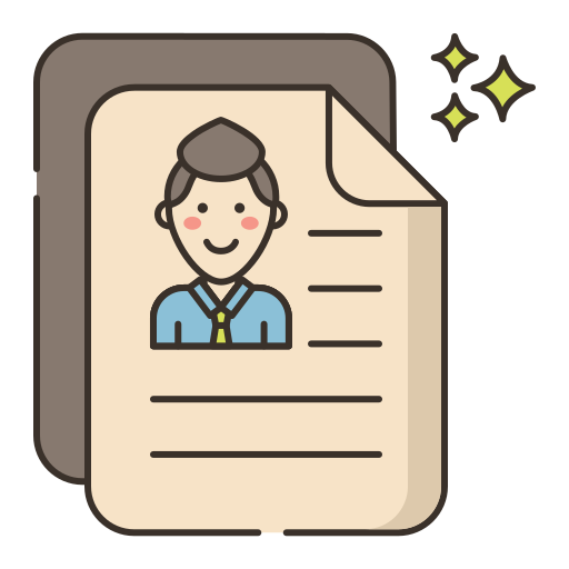 Resume Flaticons Lineal Color icon