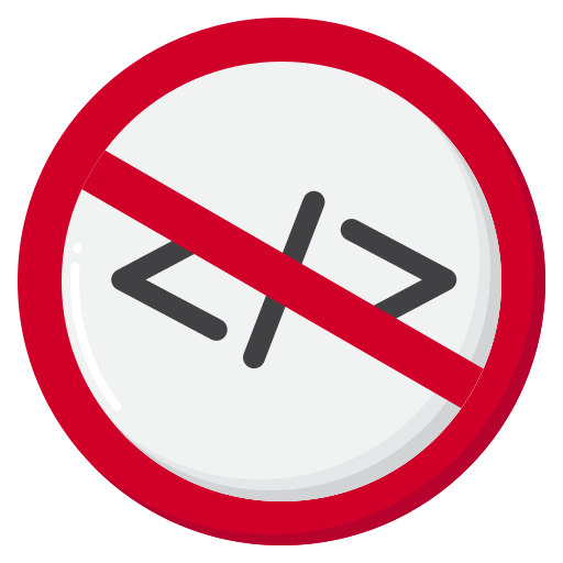 No code Flaticons Flat icon