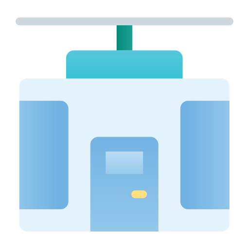 seilbahn Generic Flat Gradient icon