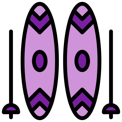 skistöcke Generic Outline Color icon