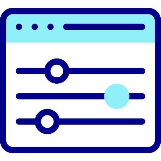 コントロールパネル Detailed Mixed Lineal color icon