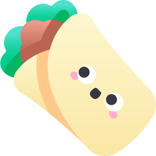 burrito Kawaii Star Gradient ikona