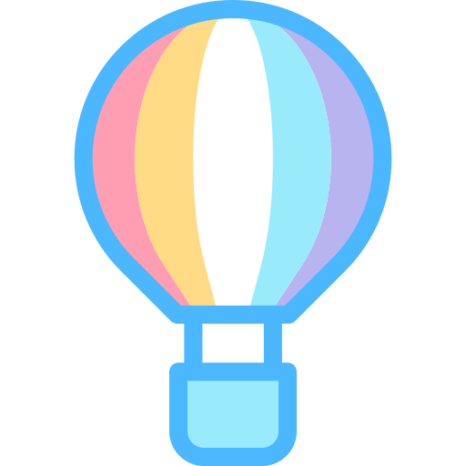 공기 풍선 Detailed color Lineal color icon