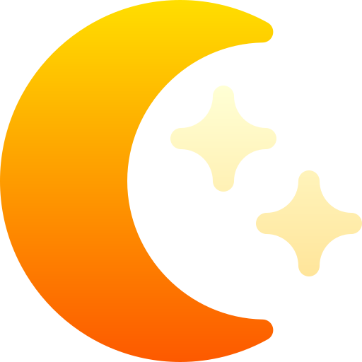 Moon Basic Gradient Gradient icon