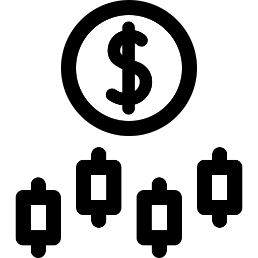 mercato azionario Basic Rounded Lineal icona