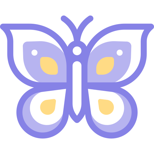 borboleta Detailed color Lineal color Ícone