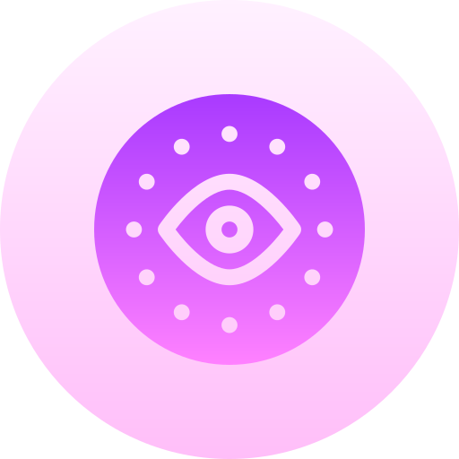 helderziendheid Basic Gradient Circular icoon