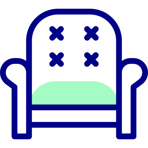 Sofa Detailed Mixed Lineal color icon