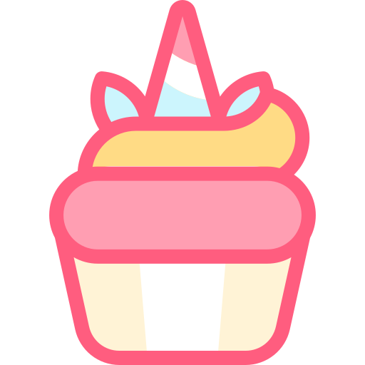 cup-cake Detailed color Lineal color icoon