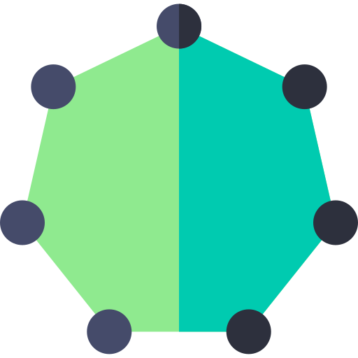 heptagone Basic Straight Flat Icône