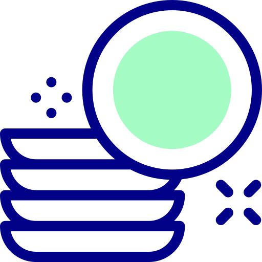 料理 Detailed Mixed Lineal color icon