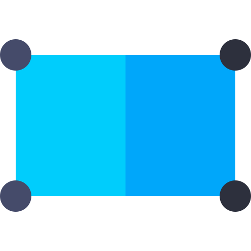 rechteck Basic Straight Flat icon