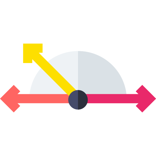 Angle Basic Straight Flat icon