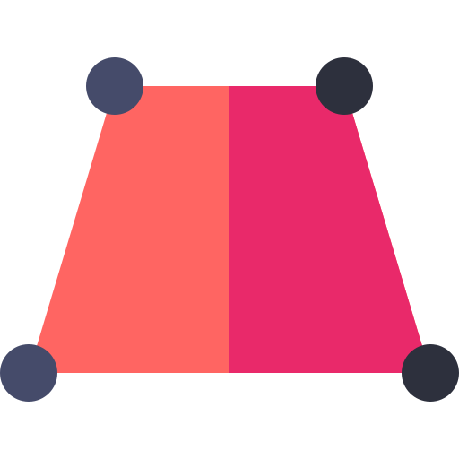 trapezoid Basic Straight Flat icon