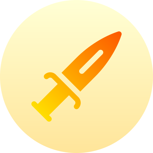 Dagger Basic Gradient Circular icon