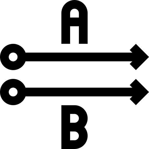 parallelo Basic Straight Lineal icona