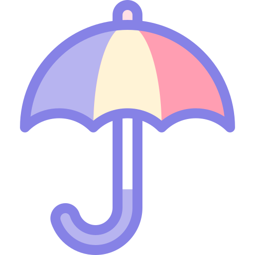 傘 Detailed color Lineal color icon