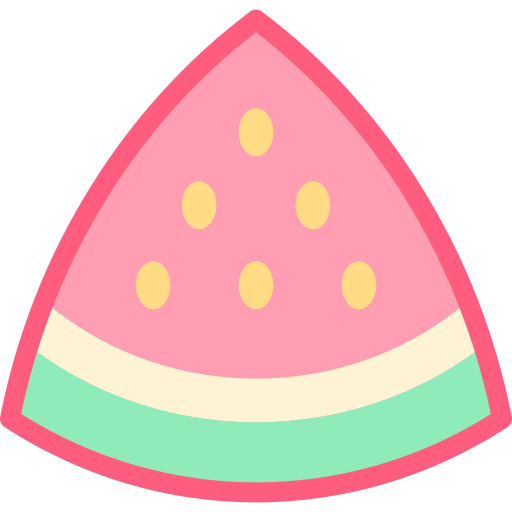 wassermelone Detailed color Lineal color icon
