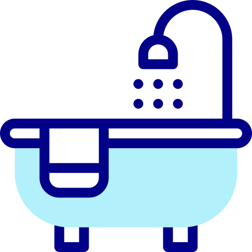 tina de baño Detailed Mixed Lineal color icono