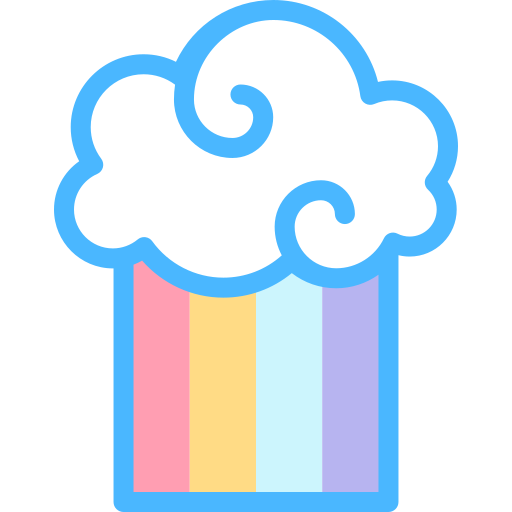 Rain Detailed color Lineal color icon