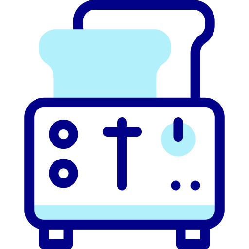 tostadoras Detailed Mixed Lineal color icono