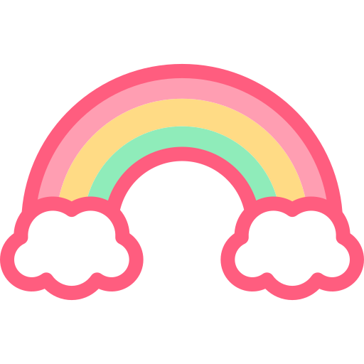 arcoíris Detailed color Lineal color icono