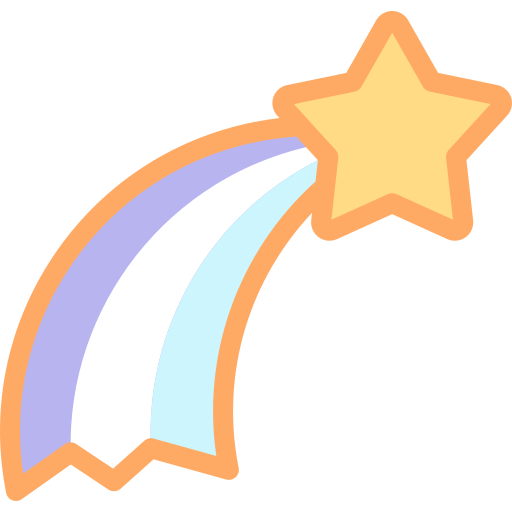 星 Detailed color Lineal color icon
