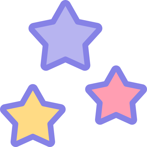 estrellas Detailed color Lineal color icono