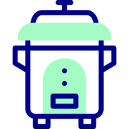 Rice cooker Detailed Mixed Lineal color icon