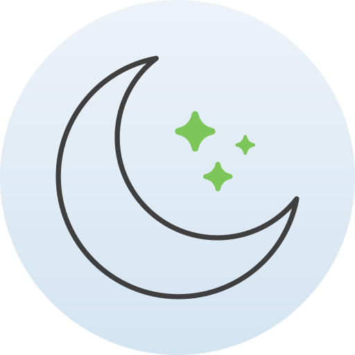 meia-lua Generic Circular Ícone