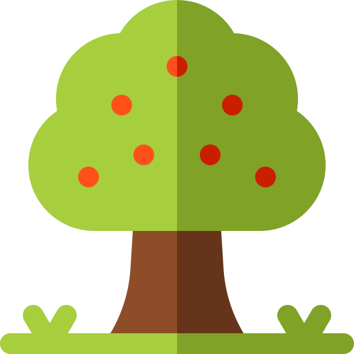 Árbol de frutas Basic Rounded Flat icono